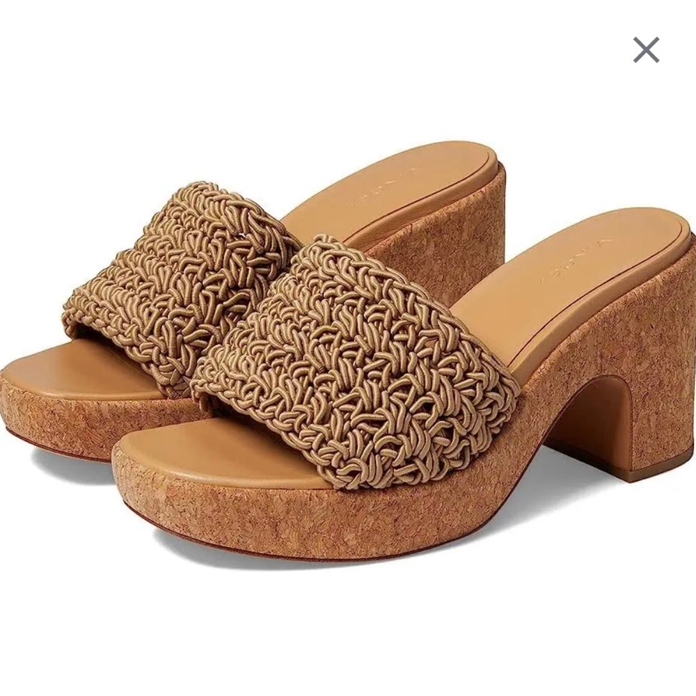 Vince Nicki Crochet Platform Sandal - New!
